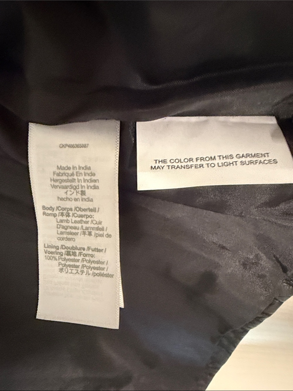 NWT Madewell Women's Black w/ Brass Hardware Washed Leather Motorcycle Jacket - Picture 7 of 8